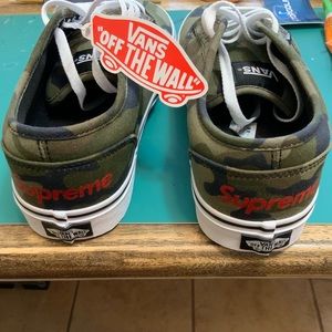 Handmade VANS x SUPREME camo shoes